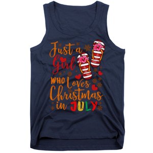 Just A Girl Who Loves Christmas In July Tank Top