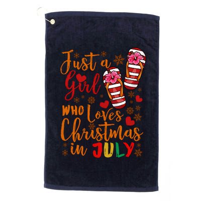 Just A Girl Who Loves Christmas In July Golf Towel