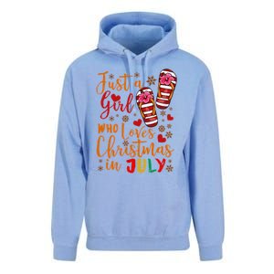 Just A Girl Who Loves Christmas In July Unisex Surf Hoodie