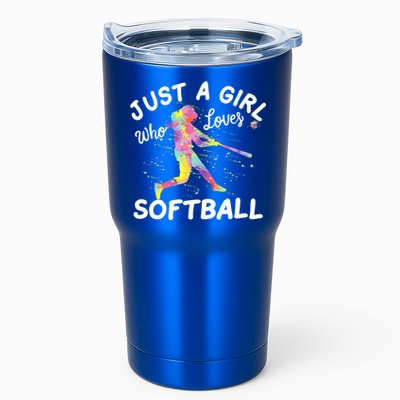 Just A Girl Who Loves Softball Tumbler