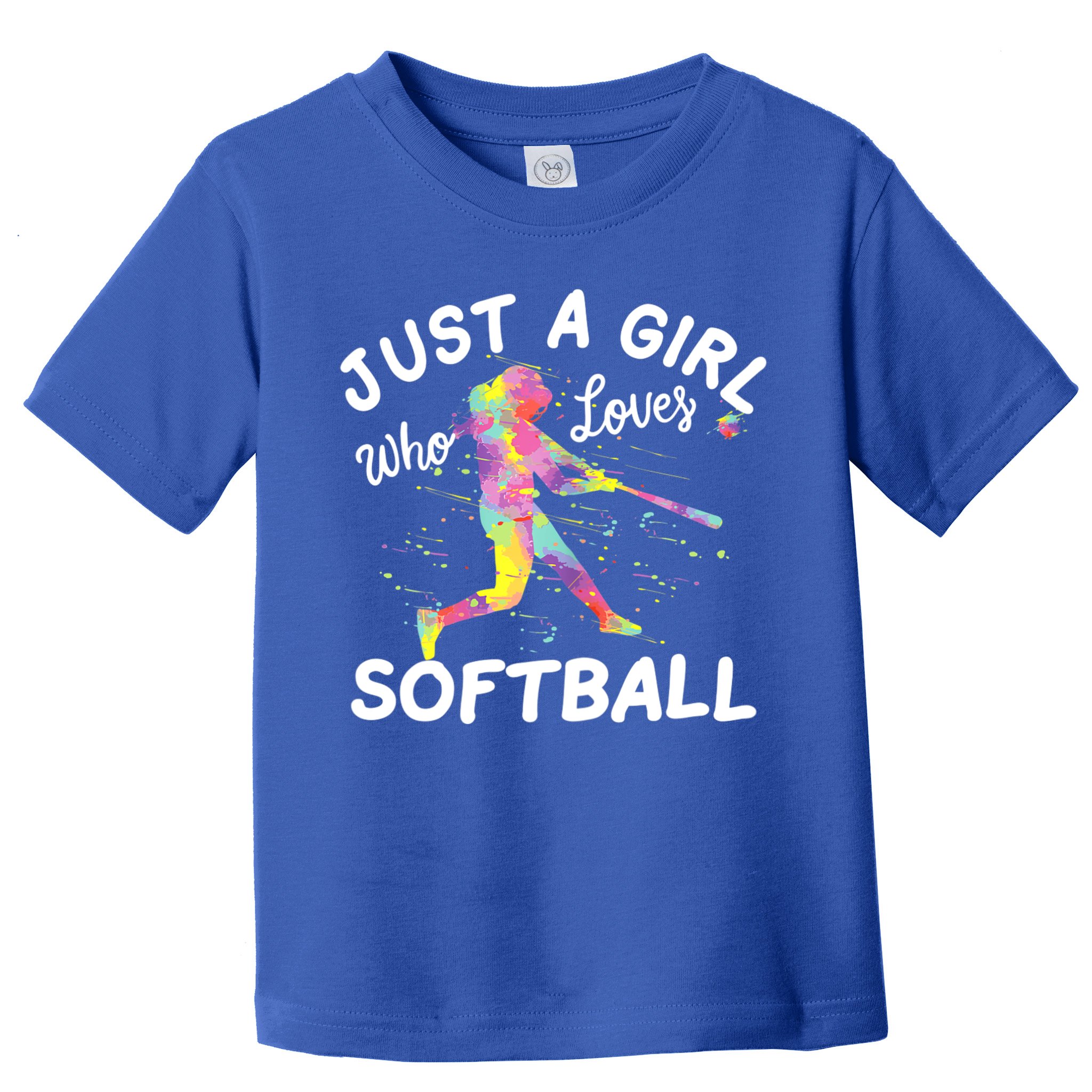 Just A Girl Who Loves Softball Toddler T-Shirt
