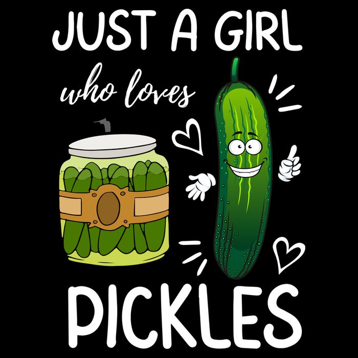 Just A Girl Who Loves Pickles Funny Vegetarian Vegan Pickle Lovers Tall T-Shirt