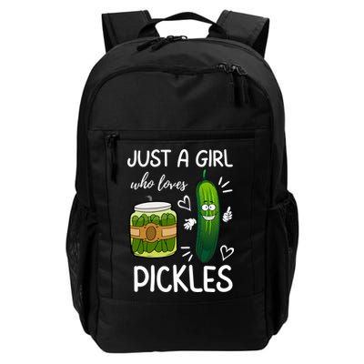 Just A Girl Who Loves Pickles Funny Vegetarian Vegan Pickle Lovers Backpack