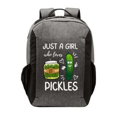 Just A Girl Who Loves Pickles Funny Vegetarian Vegan Pickle Lovers Vector Backpack
