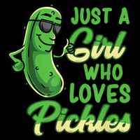 Just A Girl Who Loves Pickles Cute Pickle Girl 16 in Basic Backpack