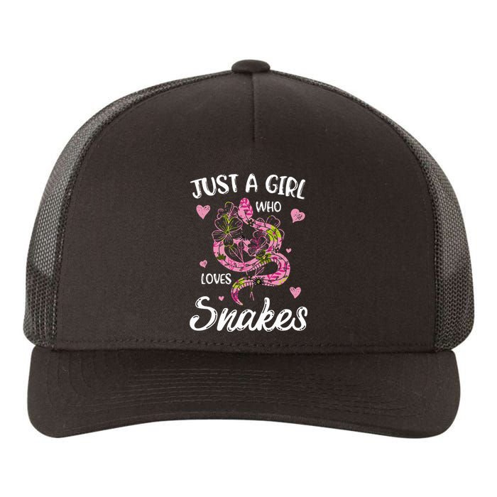 Just A Girl Who Loves Snakes Wo Snake Lover  Yupoong Adult 5-Panel Trucker Hat