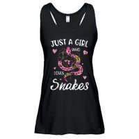 Just A Girl Who Loves Snakes Wo Snake Lover  Ladies Essential Flowy Tank