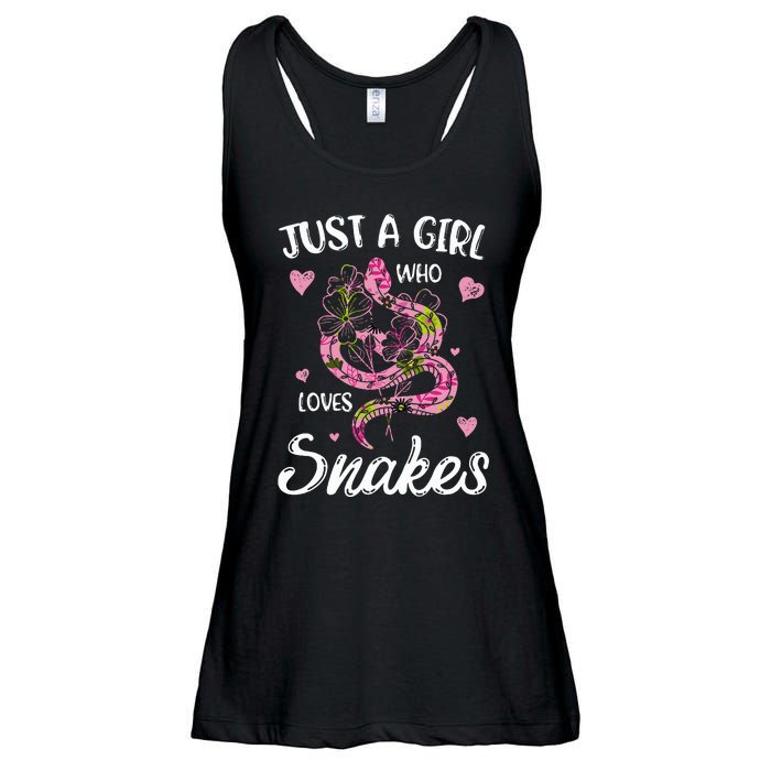 Just A Girl Who Loves Snakes Wo Snake Lover  Ladies Essential Flowy Tank