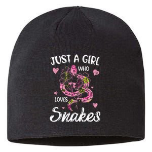 Just A Girl Who Loves Snakes Wo Snake Lover  Sustainable Beanie