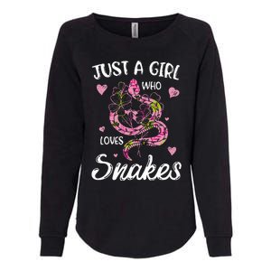 Just A Girl Who Loves Snakes Wo Snake Lover  Womens California Wash Sweatshirt