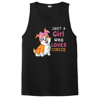 Just A Girl Who Loves Corgis PosiCharge Competitor Tank