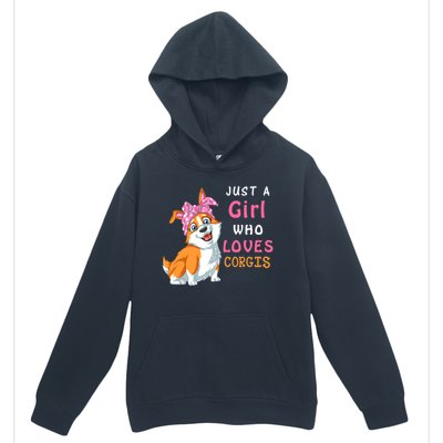 Just A Girl Who Loves Corgis Urban Pullover Hoodie