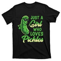 Just A Girl Who Loves Pickles Cute Pickle Girl T-Shirt