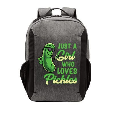 Just A Girl Who Loves Pickles Cute Pickle Girl Vector Backpack