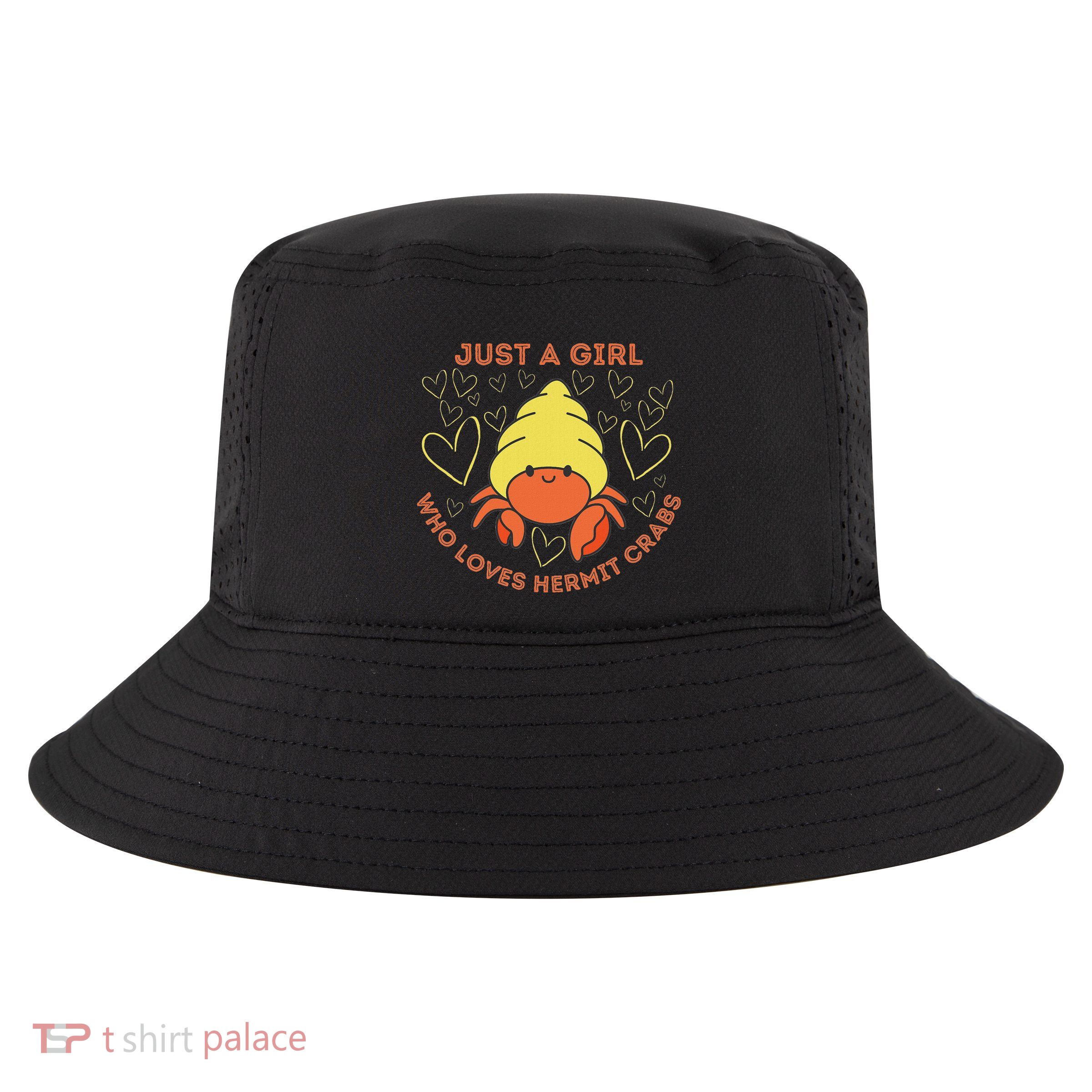 Just A Girl Who Loves Hermit Crabs Cute Hermit Crab Lover Cool Comfort Performance Bucket Hat