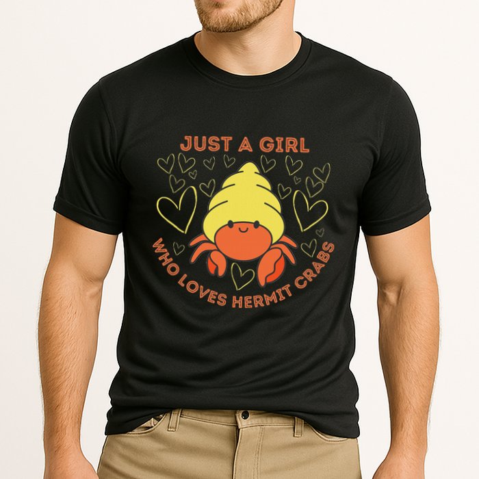 Just A Girl Who Loves Hermit Crabs Cute Hermit Crab Lover Cooling Performance Crew T-Shirt
