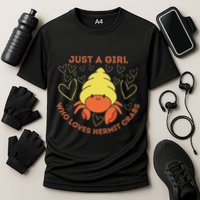 Just A Girl Who Loves Hermit Crabs Cute Hermit Crab Lover Cooling Performance Crew T-Shirt