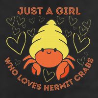 Just A Girl Who Loves Hermit Crabs Cute Hermit Crab Lover Adult Drive Performance Visor