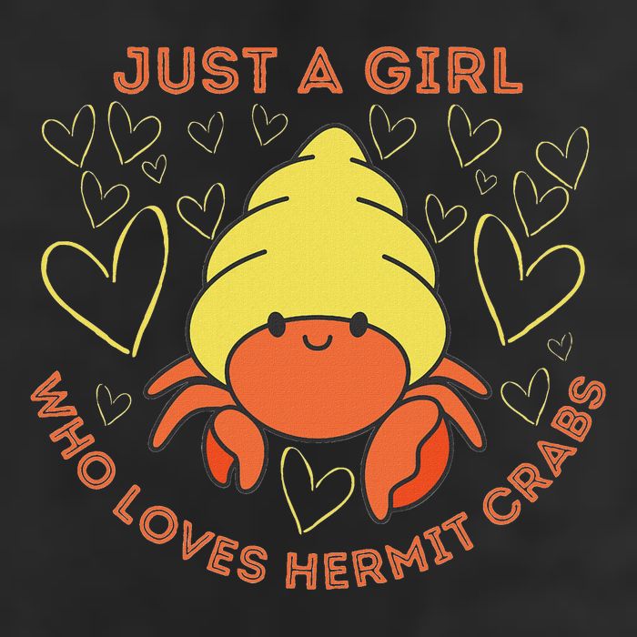 Just A Girl Who Loves Hermit Crabs Cute Hermit Crab Lover Adult Drive Performance Visor