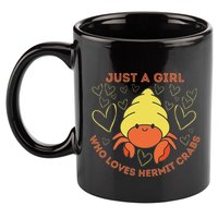 Just A Girl Who Loves Hermit Crabs Cute Hermit Crab Lover 11oz C Handle Ceramic Mug