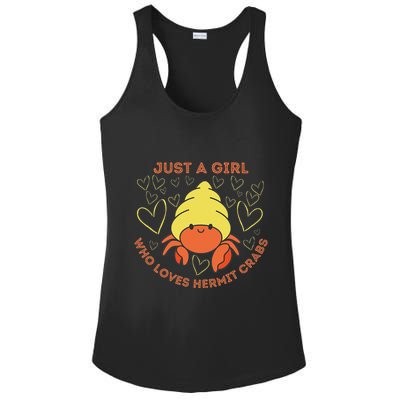 Just A Girl Who Loves Hermit Crabs Cute Hermit Crab Lover Ladies PosiCharge Competitor Racerback Tank