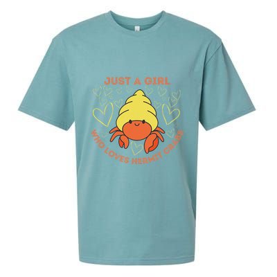 Just A Girl Who Loves Hermit Crabs Cute Hermit Crab Lover Sueded Cloud Jersey T-Shirt