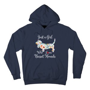 JUST A GIRL WHO LOVES BASSET HOUNDS Hoodie Hoodie