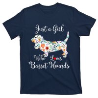 JUST A GIRL WHO LOVES BASSET HOUNDS Hoodie T-Shirt