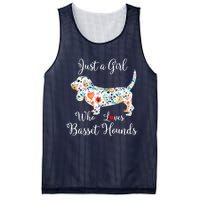 JUST A GIRL WHO LOVES BASSET HOUNDS Hoodie Mesh Reversible Basketball Jersey Tank