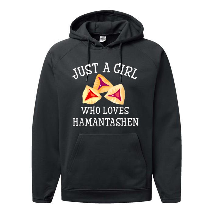 Just A Girl Who Loves Hamantashen Happy Purim Costume Party Performance Fleece Hoodie