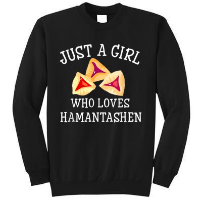 Just A Girl Who Loves Hamantashen Happy Purim Costume Party Sweatshirt