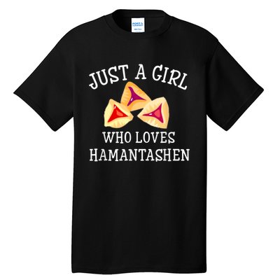 Just A Girl Who Loves Hamantashen Happy Purim Costume Party Tall T-Shirt