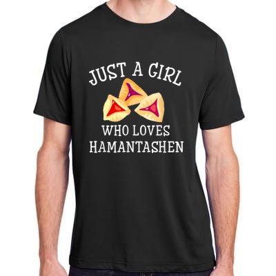 Just A Girl Who Loves Hamantashen Happy Purim Costume Party Adult ChromaSoft Performance T-Shirt