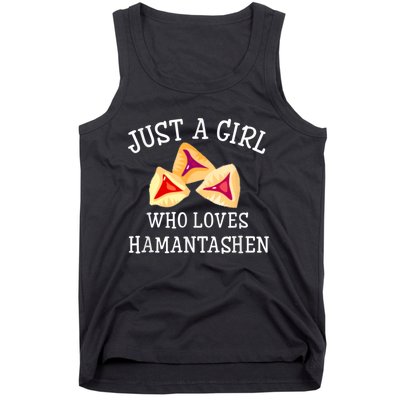 Just A Girl Who Loves Hamantashen Happy Purim Costume Party Tank Top