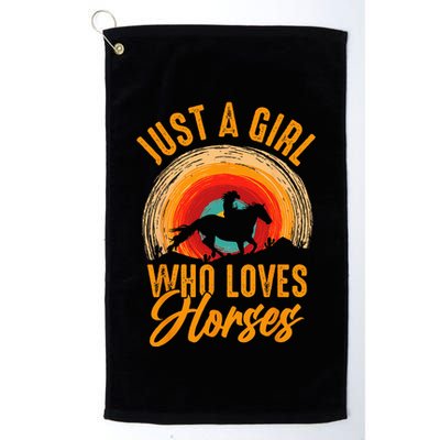 Just A Girl Who Loves Monkeys Cute Monkey Lover Kids Golf Towel