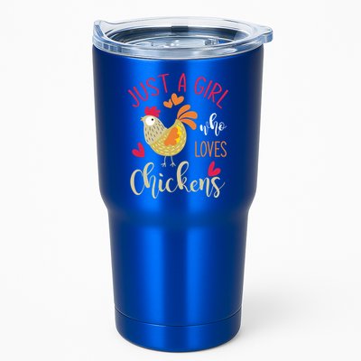 Just A Girl Who Loves Chickens Cool Gift Tumbler