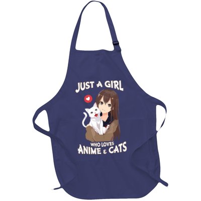 Just A Girl Who Loves Anime & Cats Cute Gifts Apron
