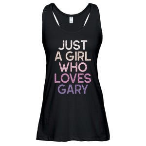 Just A Girl Who Loves Gary Name Ladies Essential Flowy Tank