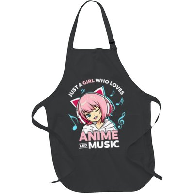 Just A Girl Who Loves Anime and Music Wo Anime Teen Girl Apron