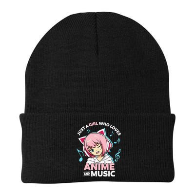 Just A Girl Who Loves Anime and Music Wo Anime Teen Girl Beanie