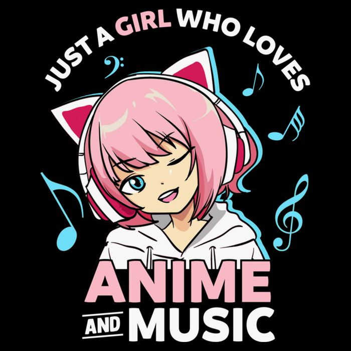 Just A Girl Who Loves Anime and Music Wo Anime Teen Girl Baby Bodysuit