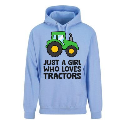 Just A Girl Who Loves Tractors Unisex Surf Hoodie