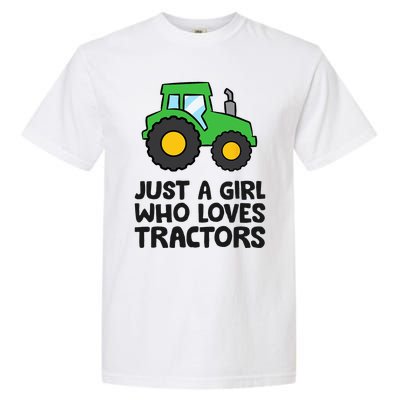 Just A Girl Who Loves Tractors Garment-Dyed Heavyweight T-Shirt