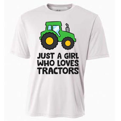 Just A Girl Who Loves Tractors Cooling Performance Crew T-Shirt