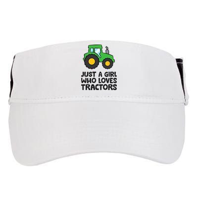 Just A Girl Who Loves Tractors Adult Drive Performance Visor