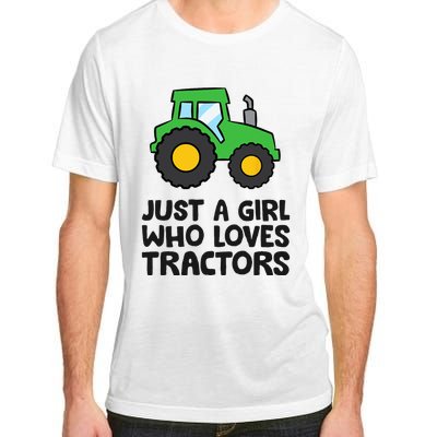 Just A Girl Who Loves Tractors Adult ChromaSoft Performance T-Shirt