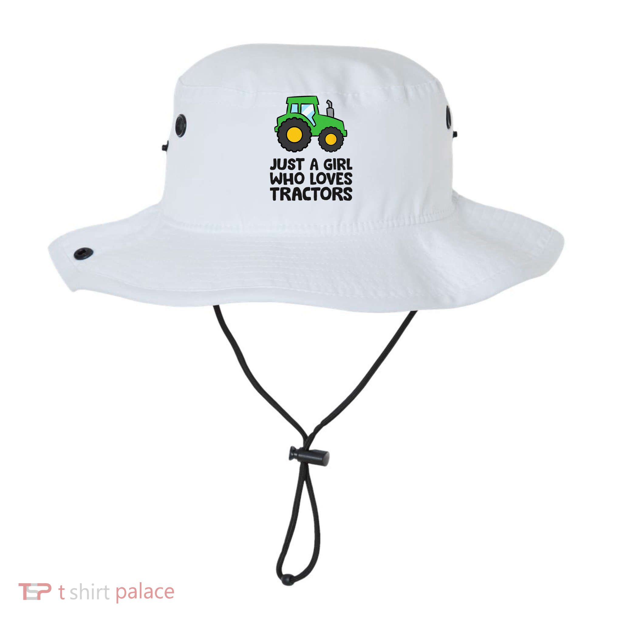 Just A Girl Who Loves Tractors Bucket Hat