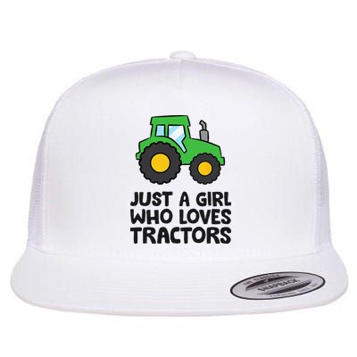 Just A Girl Who Loves Tractors Flatbill Hat