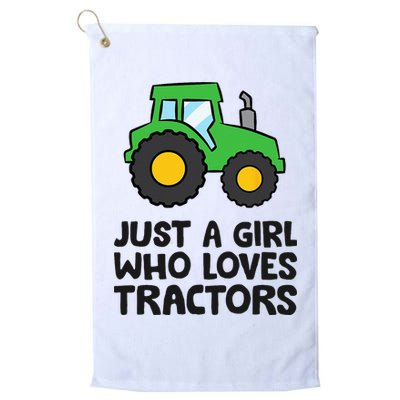 Just A Girl Who Loves Tractors Golf Towel