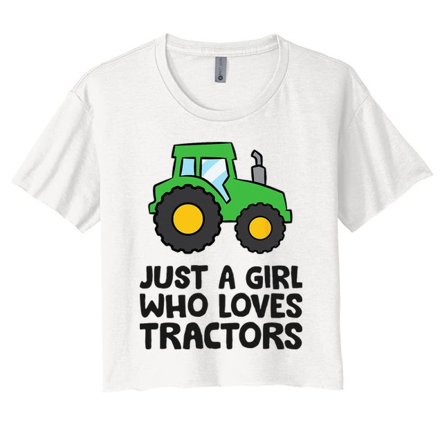 Just A Girl Who Loves Tractors Crop Top